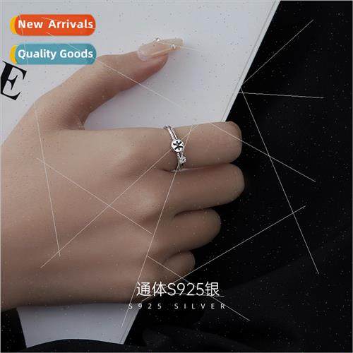 925 silver simple 12 constellations ring female fashion nich