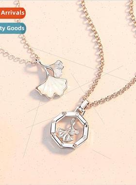 Three Lives with Apricot Couple Necklace适用Men Women Pair