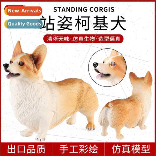 Children toys wildlife model dog corgi pet dog handmade mode