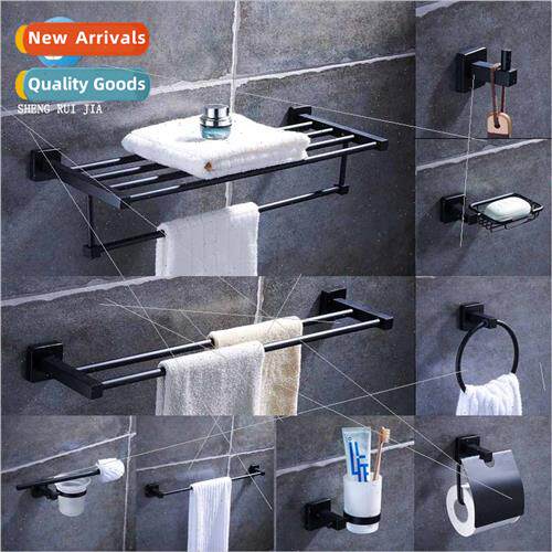 304 Bathroom Towel Rack Bathroom Black Perated Hotel Bathroo