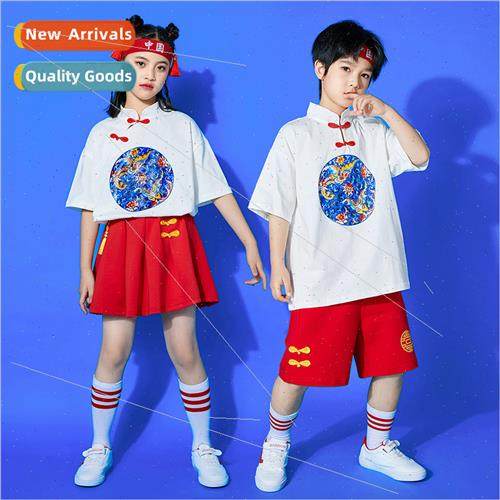 June 1 children cheerleading dance permance costumes Chinese
