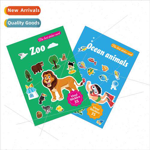 Stickers Children DIY scene stickers marine animals dress up