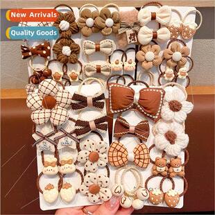 Milk curry hair rope baby high elasticy leather bltle girl p