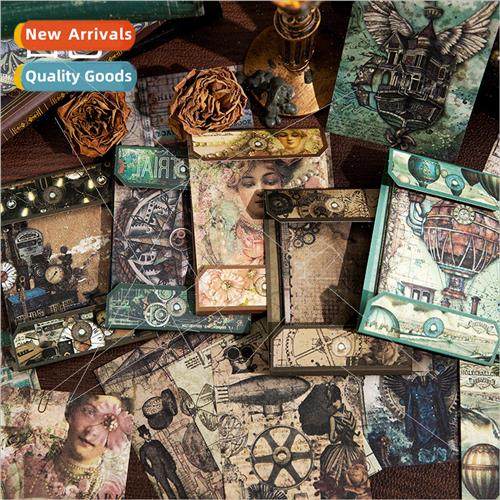 Medieval story dual material material paper Europe retro cha