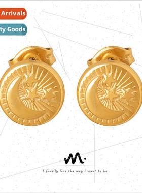 che ear care fashion earrings tanium steel gold-plated embos