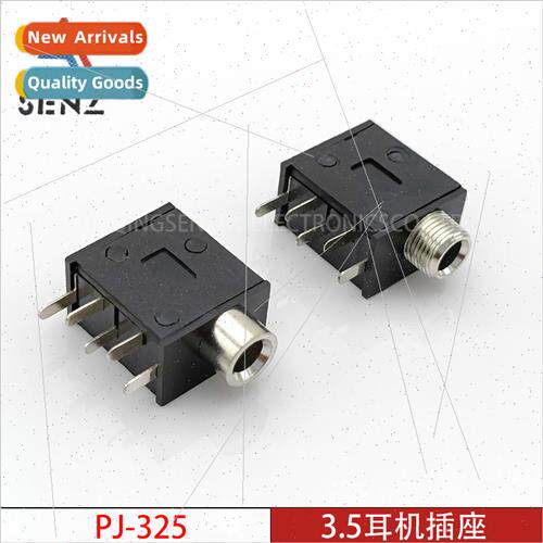 Headphone socket PJ-325M 3.5MM copper parts five-pronged wh