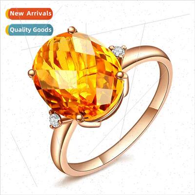 gold set with diamonds precious colored gemstone women ring