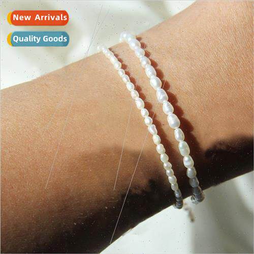 ins pearl bracelet female niche beaded bracelet tanium steel