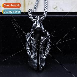 Creative punk necklaces tide men nch coat pendant versatile