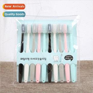 10pcs Toot Macaroon Bristle Korea Soft Adult Toothbrush Fine