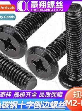 Grade 4.8 iron hair black stainless steel cross flat head ch