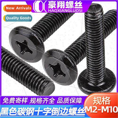 Grade 4.8 iron hair black stainless steel cross flat head ch
