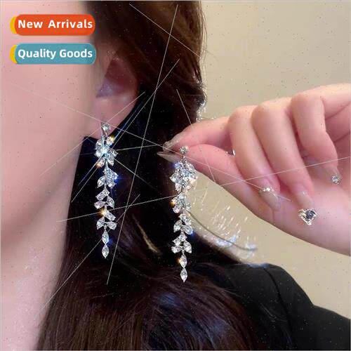 French flash diamond wheat tassel earrings niche earrings 20