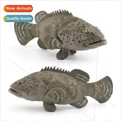 Grouper model chopped fish alum fish high fish ornament toy