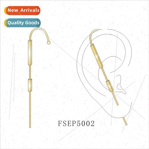 Fall new Europe geometric ear bone clip ear wire female hund