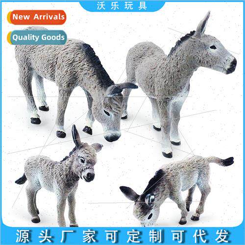 Animal donkey model hpuppet ornament gray donkey solid stati