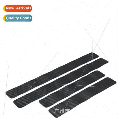 Car door sill carbon fiber sticker door scratch strip anti-k