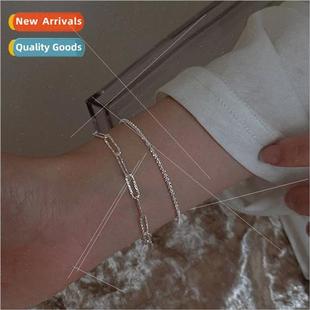 Bracelet ins silver sparkling bracelet women ins simple 2021