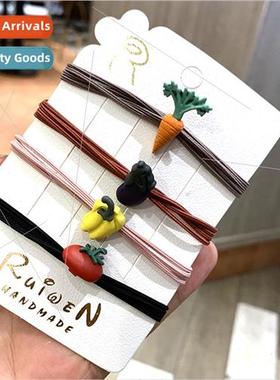 Headballoy fru carrot hair rope Korea tie hair rubber bhair