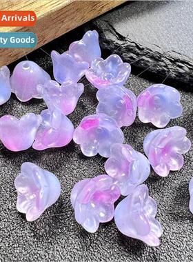 hole 12mm wind chime bud bell Czech glaze handmade tassel an