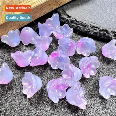 hole 12mm wind chime bud bell Czech glaze handmade tassel an