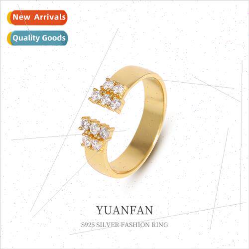 925 silver Zirconia Ring Women Fashion Europe che Index Ring