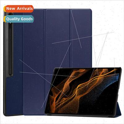 适用Samsung Tablet S9Ultra Case X910 Caster Tri-fold Solid C