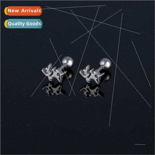 KoreaKorea simple stainless steel earrings fashion wild fema