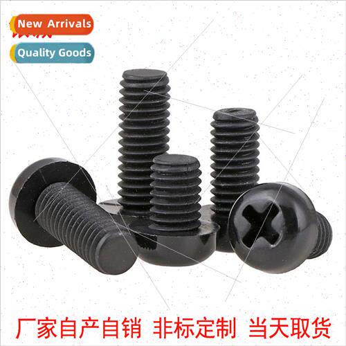 Black round head Phillips nylon screws Pan head nylon screws