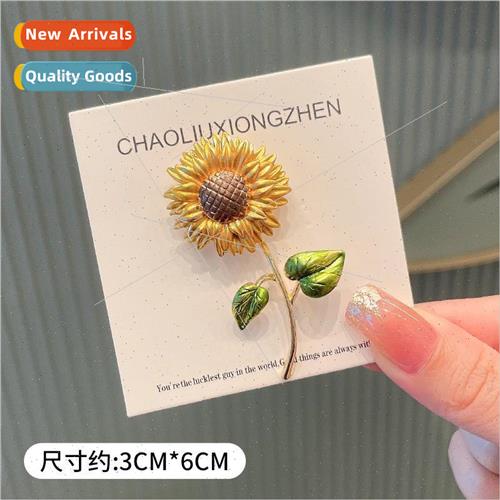 Flower sunflower brooch ins tide a move pin sunflower badge