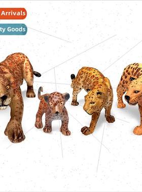 Animal Cheetah Model Solid Static Attacking Cheetah African