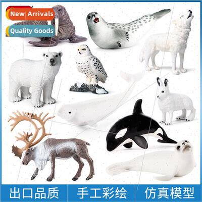 polar animals caribou polar bear beluga whale arctic rabb sn