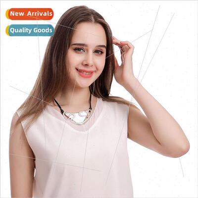 Fashion Necklace Atmospheric Geometric Color Clash Women Sho