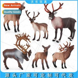 Wild Reindeer Model NewfoundlMale Reindeer Solid Static Chri