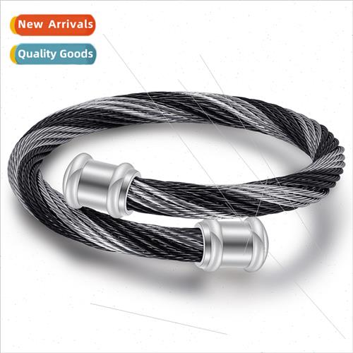 Europe stainless steel 6MM retro gradient braided cable tani