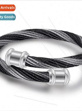 Europe stainless steel 6MM retro gradient braided cable tani