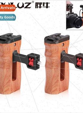 DSLR Rabb Hutch Wooden Handle Universal Microphone Fill ght