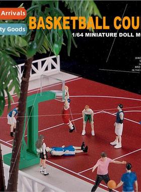 1:64 Basketball character model miniature hpuppet resin micr