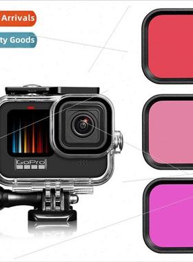 适用gopro 12 11/10 9 WaterproCase Sports Camera Accessories