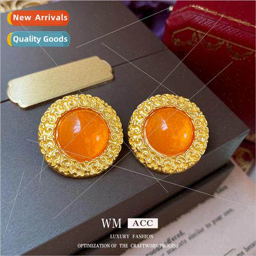 lver needle antique circle earrings fashion versatile earrin