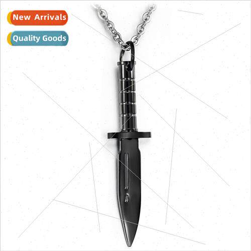 Jewelry Pure Steel Matching Chain Dagger Pendant Tanium Men