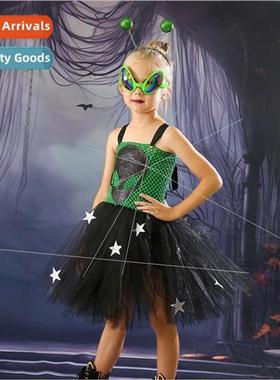 New Halloween mesh skirt three-eyed monster play clothes chi