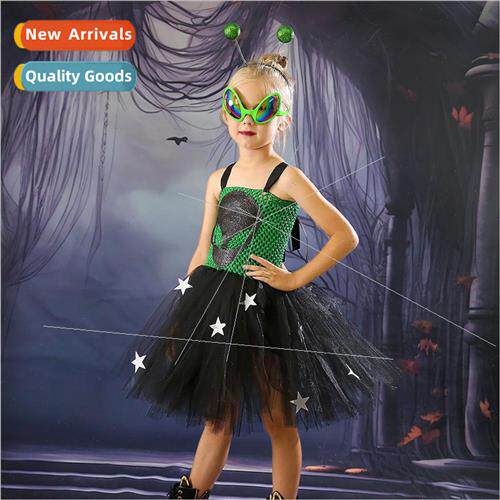 New Halloween mesh skirt three-eyed monster play clothes chi