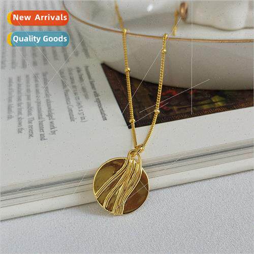 s925 silver necklace Europe accessories necklace women round