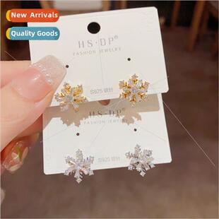 Fall winter new small exquise fashion senior snowflake rotat