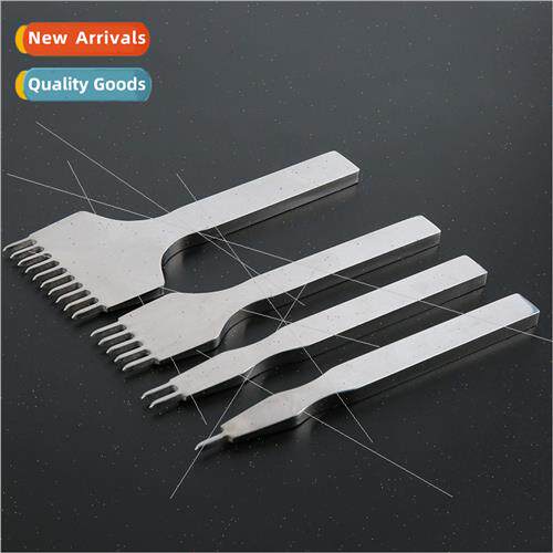 Whe Steel Diamond Chop Sewing Tools 4mm Set DIY Leather Punc