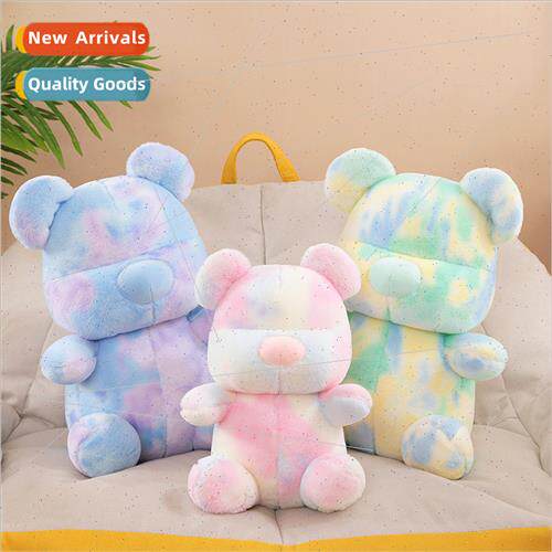 Creative new dazzle color bear doll plush toys cute violent