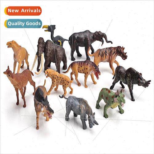 Prehistoric animal model children cognive mini mammoth saber