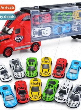 Alloy truck model simulation children toy car portable inert