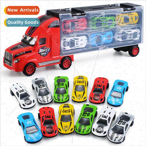 Alloy truck model simulation children toy car portable inert